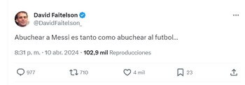 Faitelson lamentó los abucheos contra