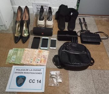 Parte de los elementos secuestrados