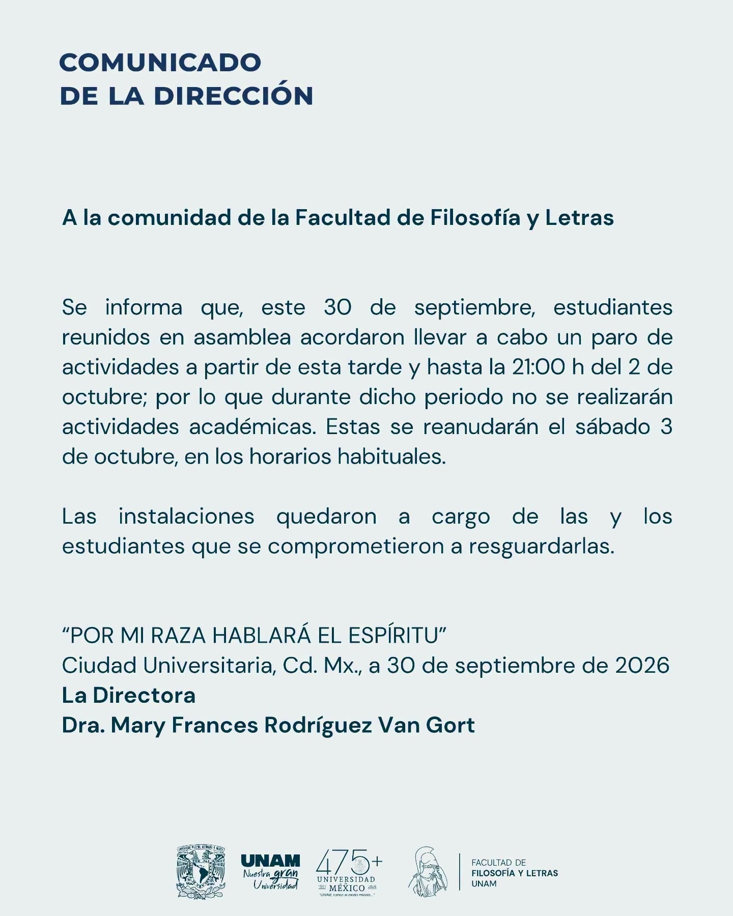 Facultad de Filosofía y Letras UNAM