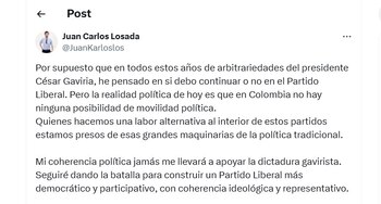 Juan Carlos Losada dijo que