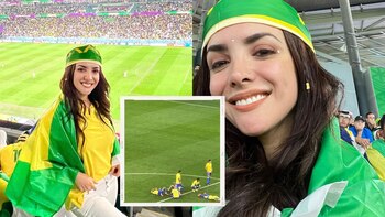 Rosángela Espinoza en partido de