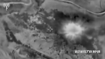 El Ejército israelí bombardeó este