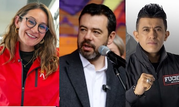 El concejal Julián Forero aseguró que tenía derecho de grabar a la secretaria de Movilidad, María Fernanda Ortiz. El alcalde Galán aseguró que el cabildante fue agresivo - crédito @mafe_ortiz/IG, Colprensa y Fuchi Concejal/Facebook