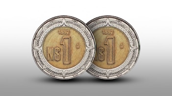 Las monedas de 1 peso