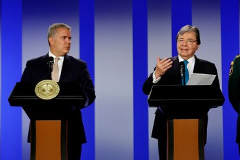 En la imagen, el presidente