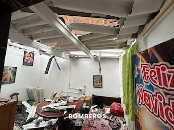 Así quedó la vivienda del