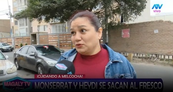 Heydi Amado defendeu o estado de saúde de Melcochita e emitiu uma forte declaração contra Monserrat. Captação: Magaly TV La Firme.