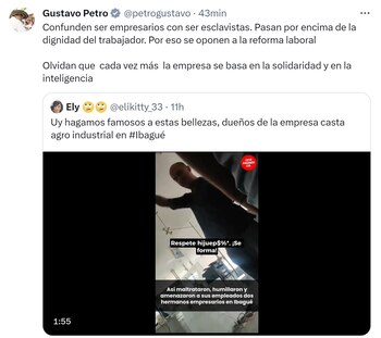 Presidente Gustavo Petro rechazó caso