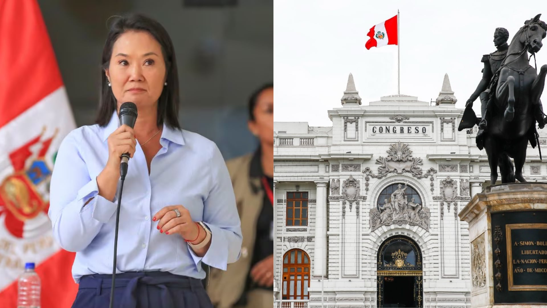 La presidenta Keiko Fujimori solicita al Congreso de la República del Perú delegación de facultades legislativas en materia de seguridad y reforma estatal. (Infobae Perú/Agencia Andina)