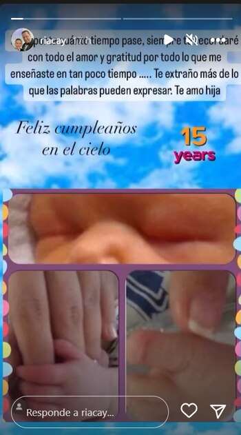 Ricardo acompañó su mensaje con