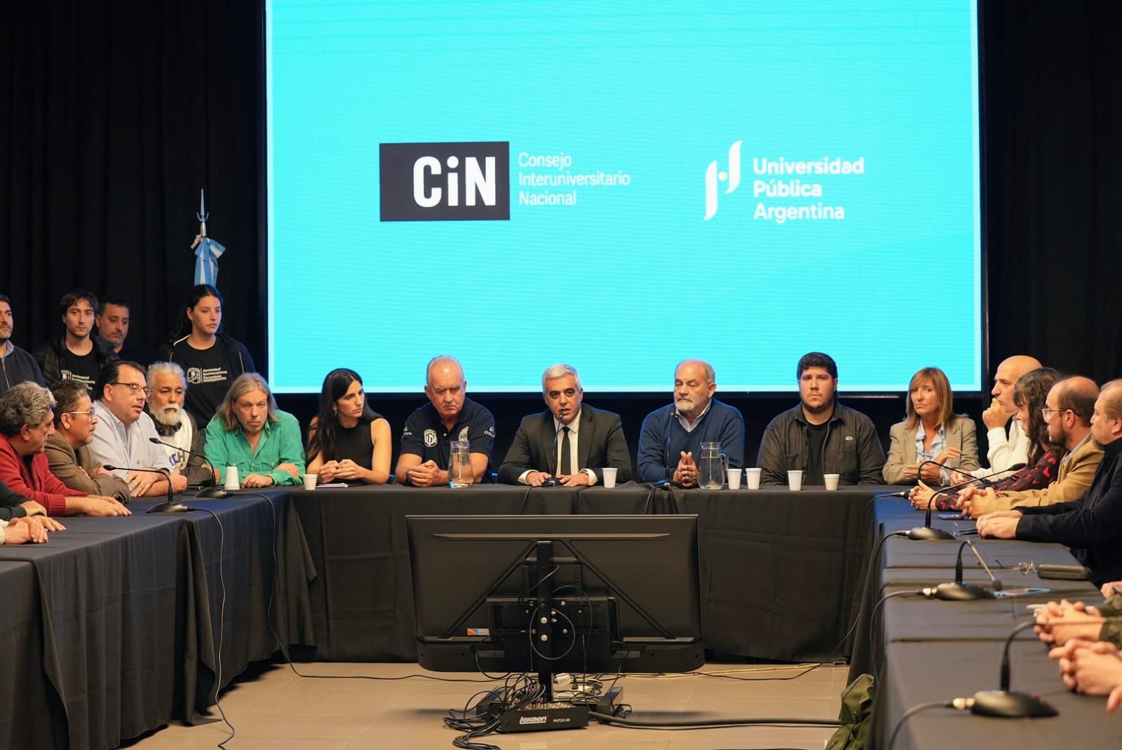Integrantes del Consejo Interuniversitario Nacional, organismo que diseñó el sistema electoral cuestionado en la causa por la segunda banca académica del Consejo de la Magistratura