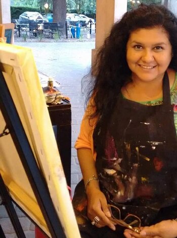 Gisela Riquelme, artista plástica de