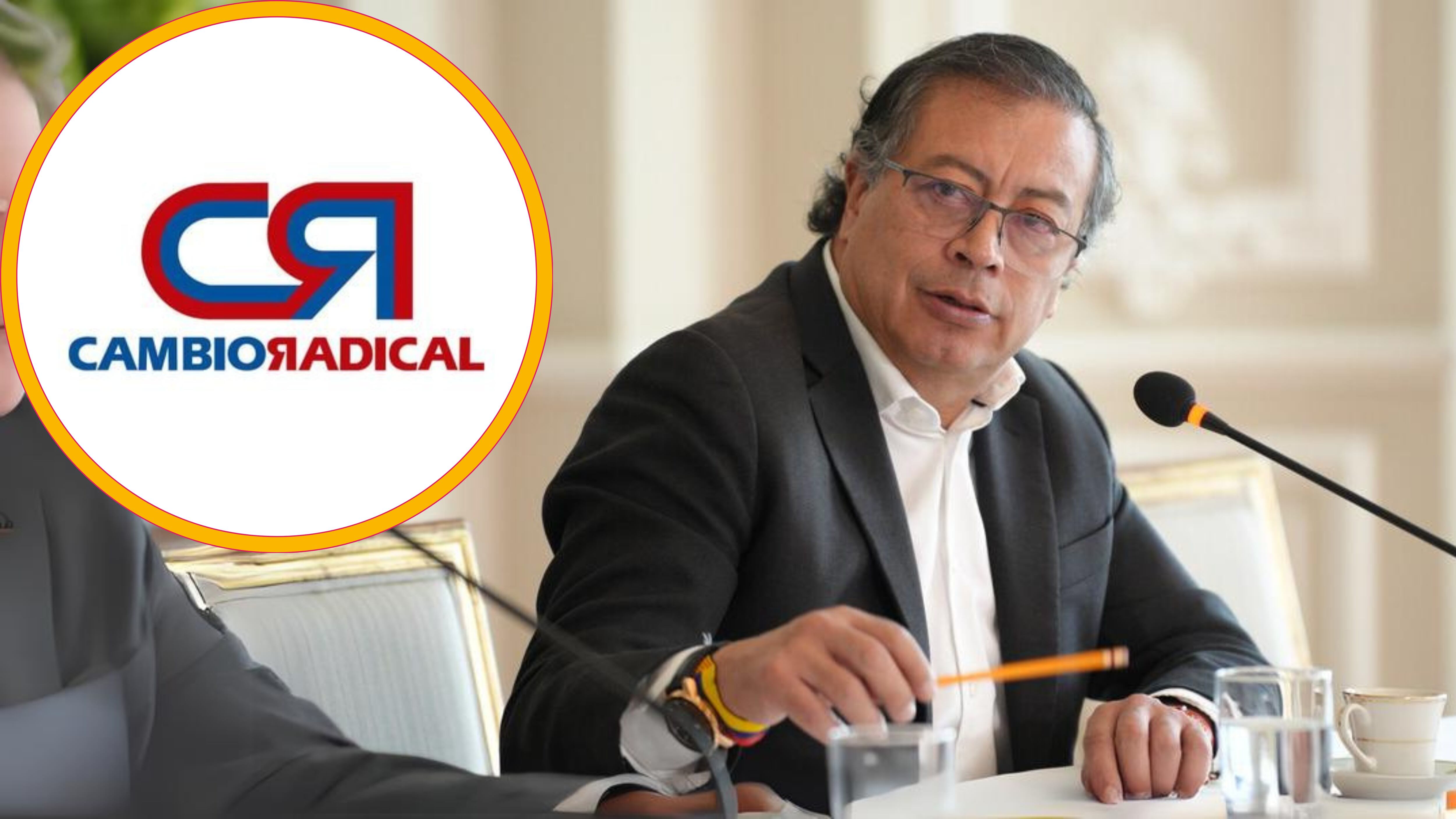 El partido político criticó al presidente Gustavo Petro en redes sociales - crédito montaje Infobae (Colprensa y Cambio Radical)