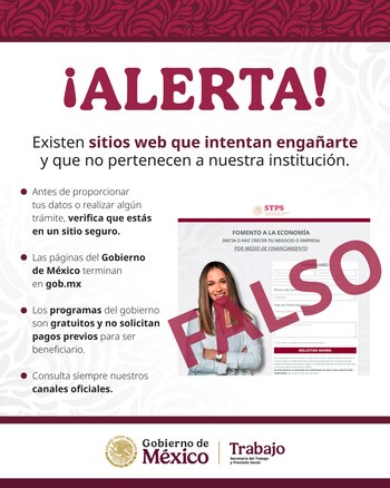 STPS alerta fraude
