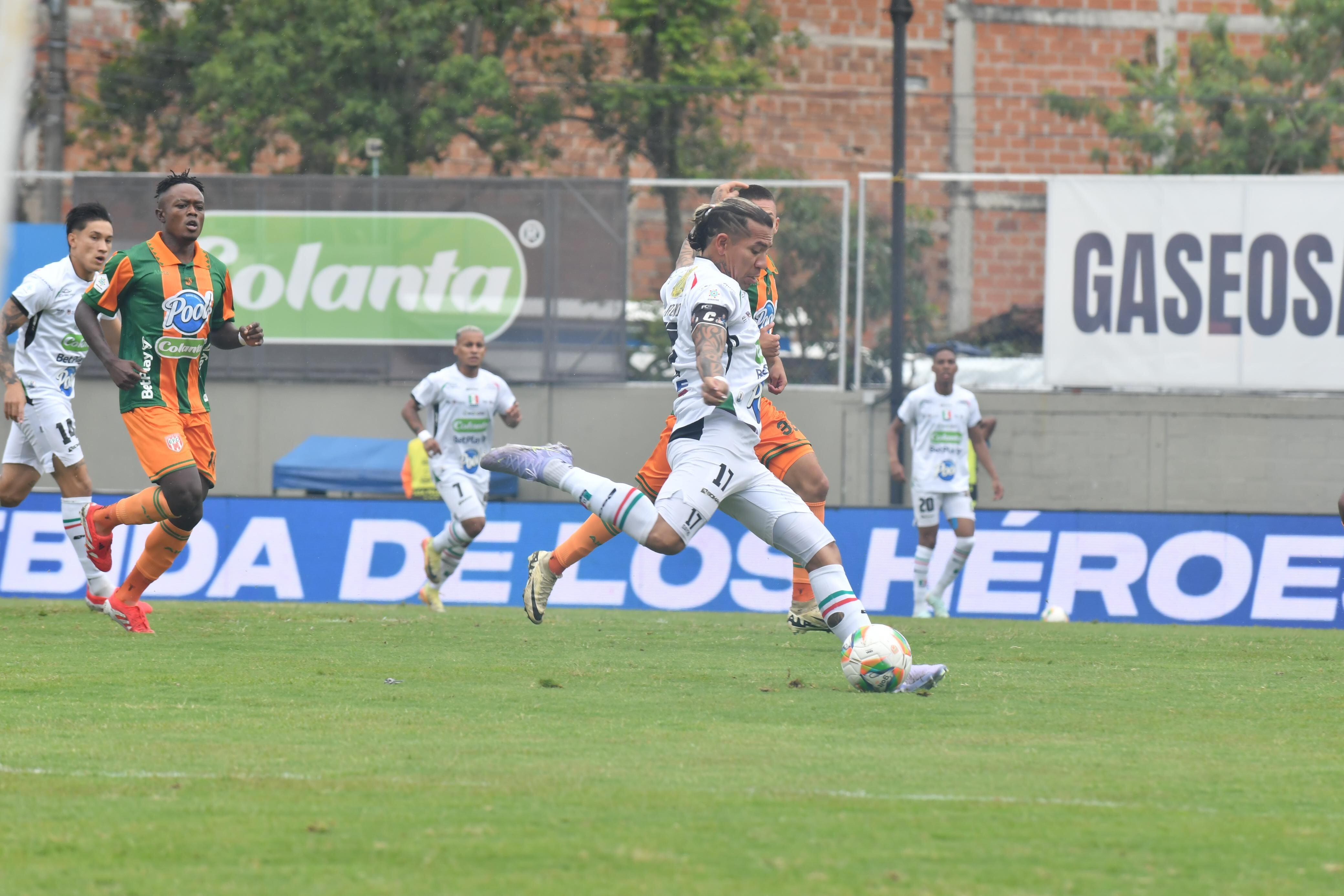 Dayro Moreno viene de marcar el gol de la victoria de Once Caldas sobre Envigado por 2-1, por la Liga BetPlay - crédito Colprensa