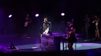 El músico presentó su espectáculo