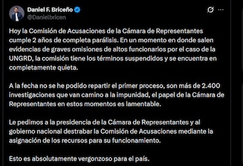Daniel Briceño - crédito @Danielbricen/X