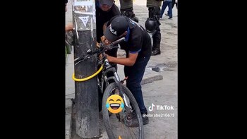TikTok: fiscalizadores quisieron incautar bicicleta