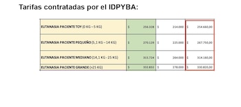 Denuncia - Idpyba - Sobrecostos