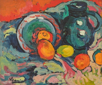 Vlaminck, Nature morte à la cruche bleue