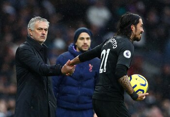 Schelotto y Mourinho, en un