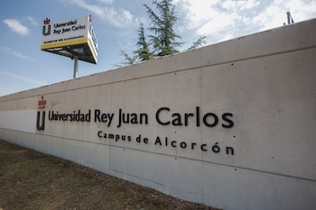 Fachada de la Universidad Rey Juan Carlos (URJC), en una imagen de archivo. (Europa Press)
