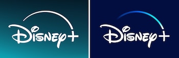 Nuevo logo y antiguo logo de Disney + (Disney +)