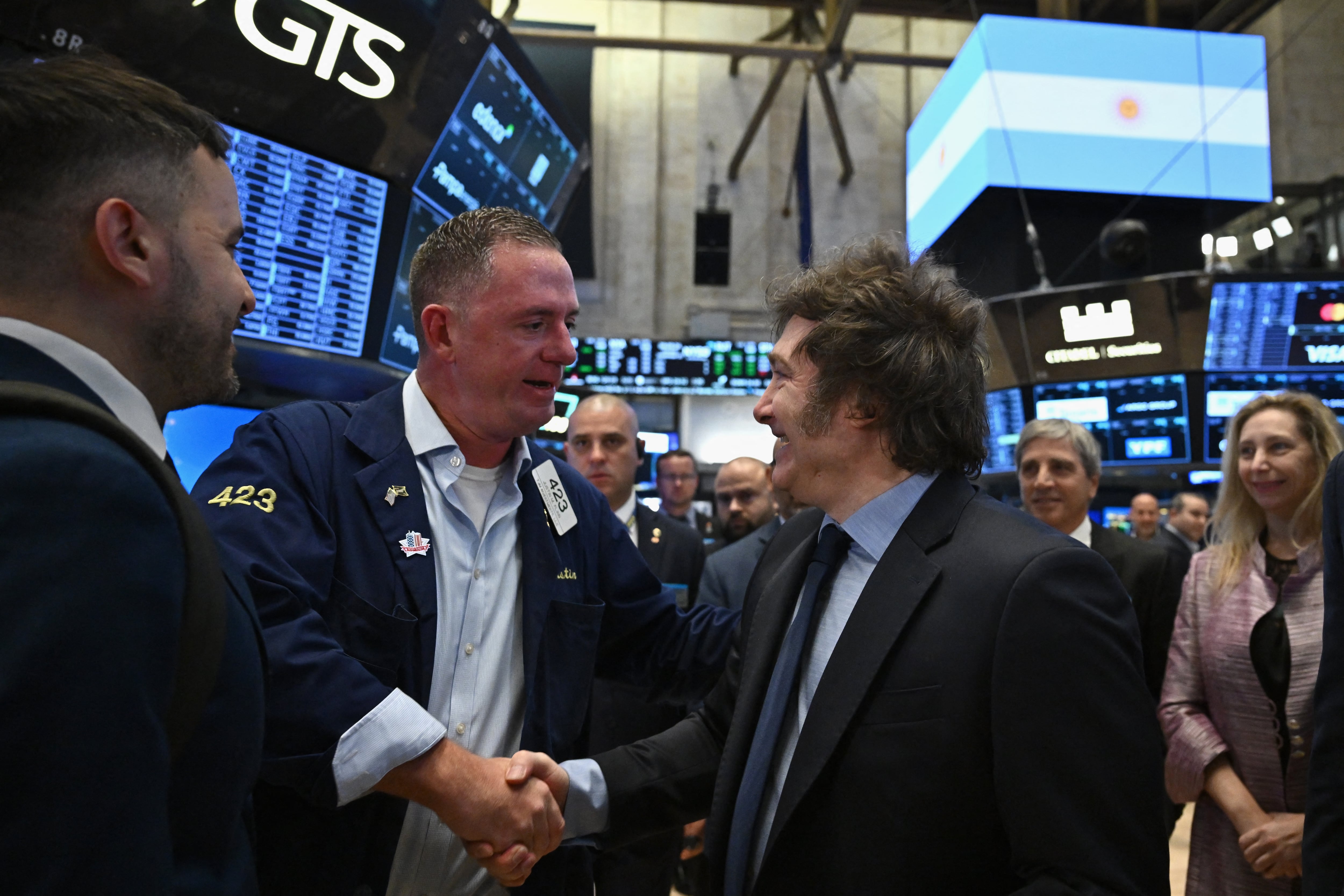 MSCI no hizo mención a la Argentina en su Annual Market Classification. (Photo by ANGELA WEISS / AFP)