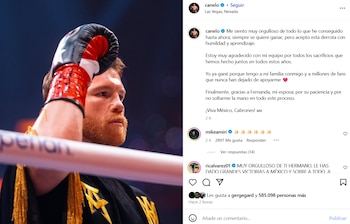 Canelo Álvarez mandó un mensaje