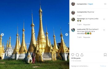 El domingo, María Piombo compartió