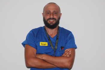 Sergio, enfermero español en Londres.
