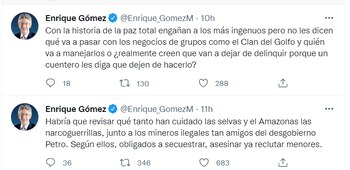 Enrique Gómez cuestiona al presidente