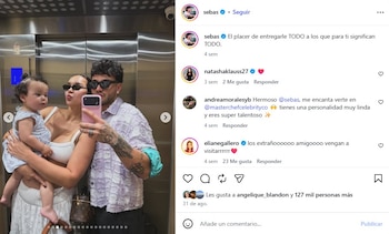La última imagen conjunta de la pareja apareció en la cuenta de Instagram de Villalobos el 31 de agosto - crédito @sebas/Instagram