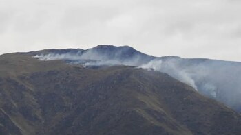 Preocupación por un incendio forestal en San Luis: ya consumió cerca de 15 hectáreas y trabajan para contenerlo