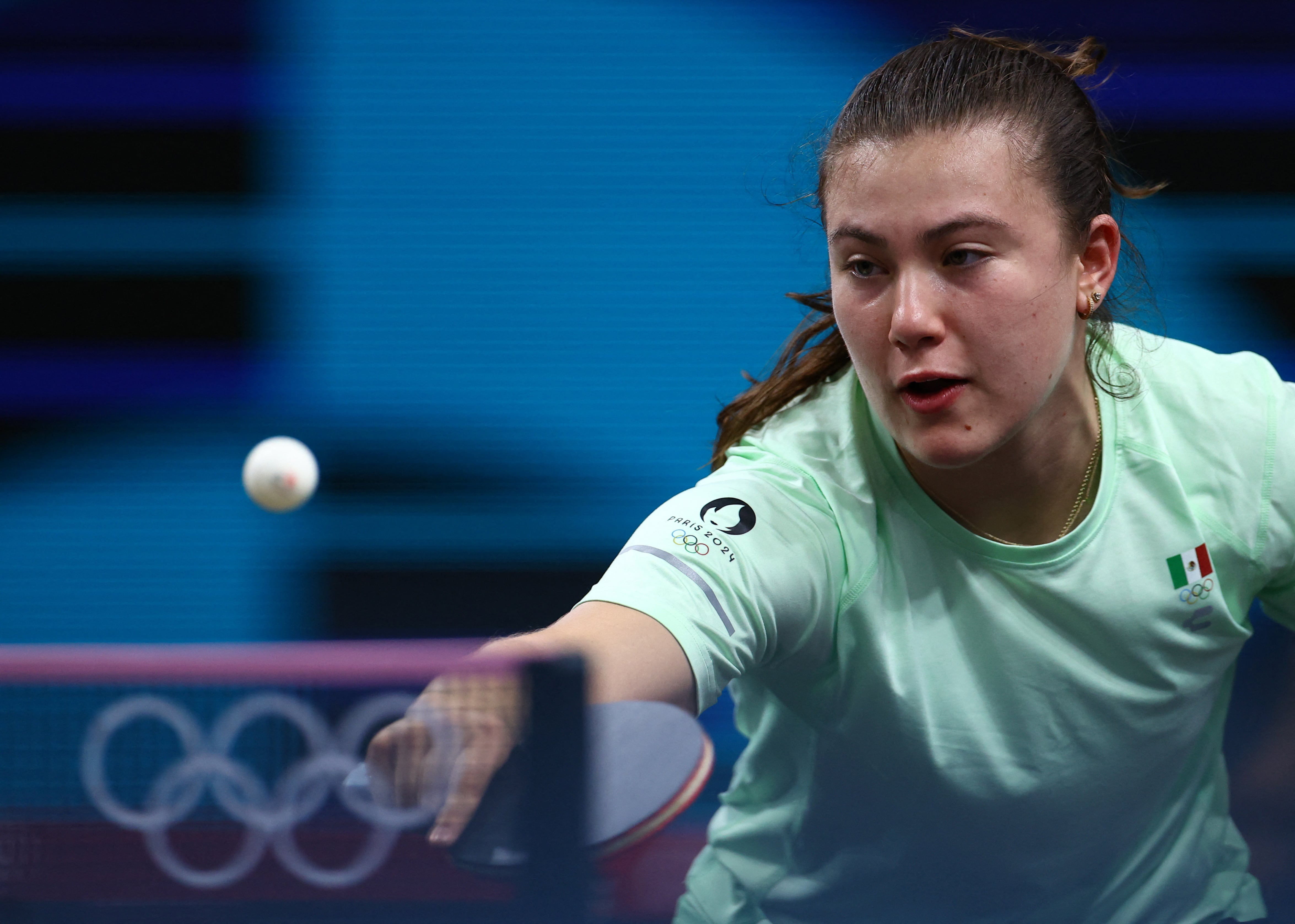 Arantxa Cossio de Tenis de Mesa en París 2024. (REUTERS/Stephanie Lecocq)