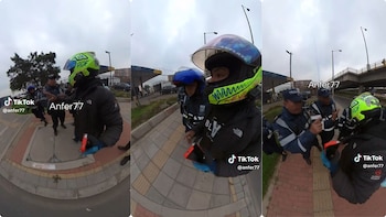 Motociclista en TikTok denuncia presunta