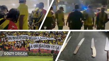 14 cuchillos fueron lanzados desde