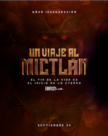 “Un Viaje al Mictlán” iniciará este jueves 24 de septiembre de 2026 en el sótano 2 de la Plaza Patriotismo. (Instagram/ @fantasylaab)