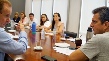 Sergio Massa trabaja en sus