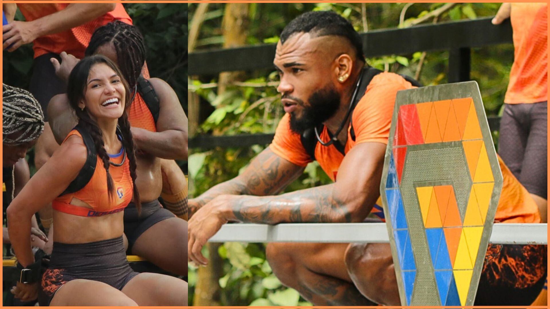 Anthony Zambrano lanzó piropo a su compañera de equipo Grecia Viloria y despertó rumores de nuevo romance en el 'Desafío 2025' - crédito Caracol Televisión/Youtube