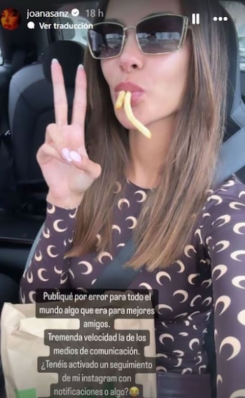 El descargo de Joana Sanz