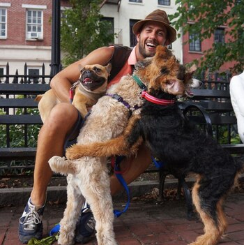 Fischer sostuvo a la perrita