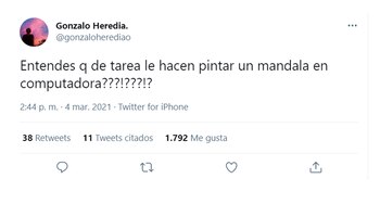 El segundo tweet de Gonzalo