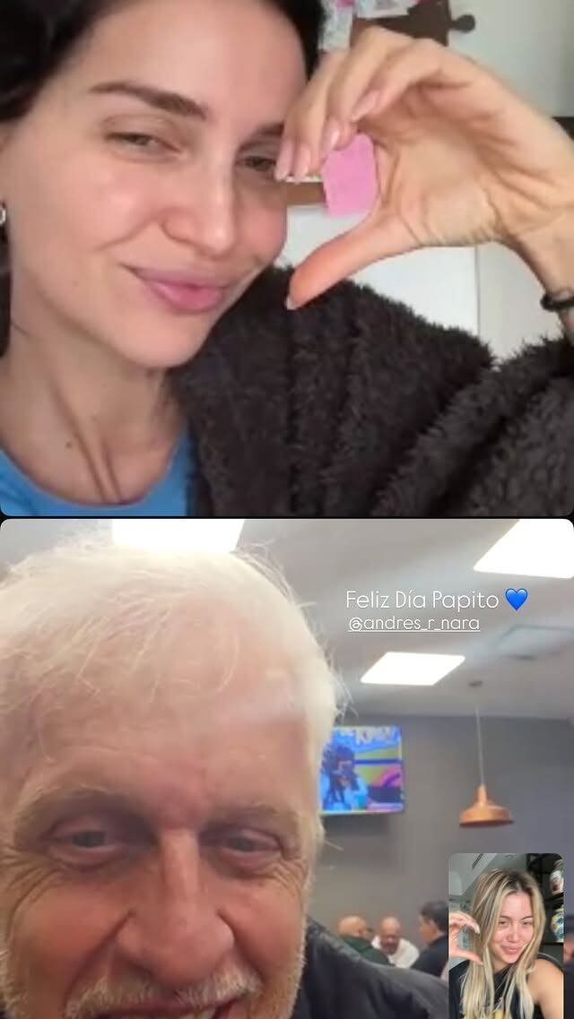 La videollamada que realizaron los tres previo a su viaje por la ruta