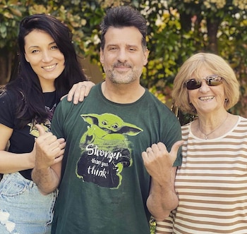 Listorti con su esposa y