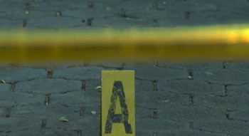 Agentes policiales y peritos recaban evidencias en el sitio donde ocurrió el mortal ataque con arma blanca (Cortesía: Acción 10).
