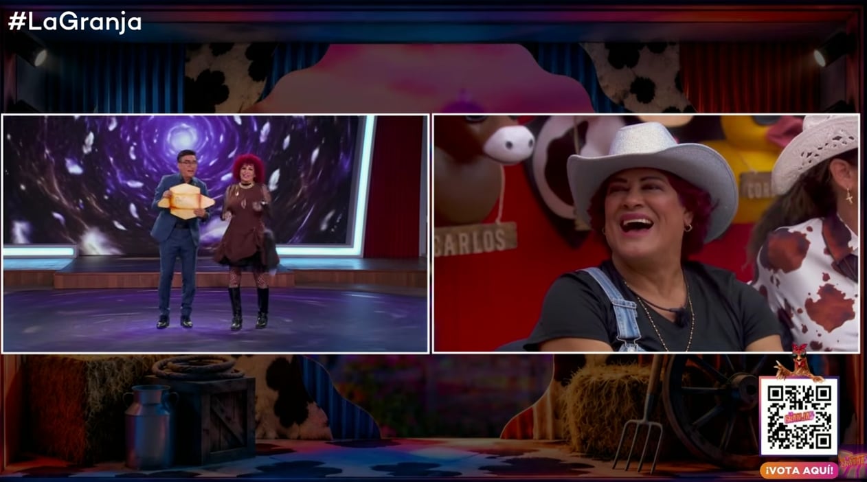 La cantante eliminada el domingo reveló en La Gala el nombre de su nominado directo. (Captura de pantalla YouTube La Granja VIP)