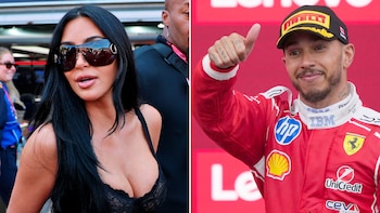 Kim Kardashian celebra la primera victoria de Lewis Hamilton en Fórmula 1