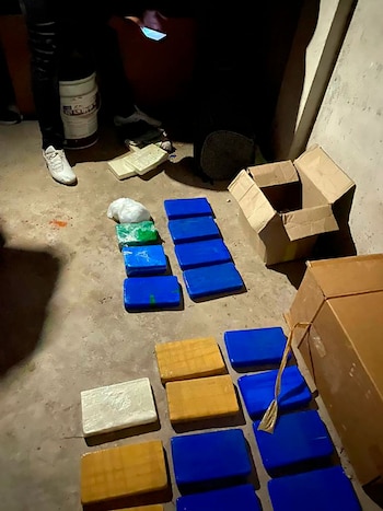 Parte de los secuestrado.