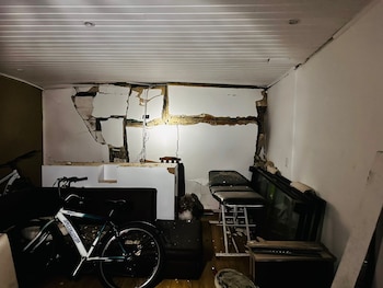 La explosión dejó una persona